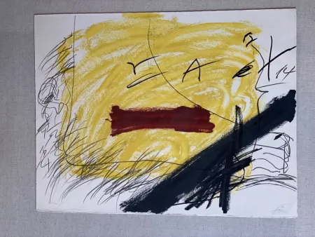 Lithograph Tàpies - N/A