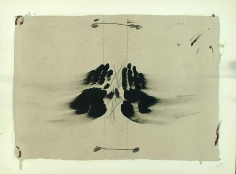 Lithograph Tàpies - NOCTURNO MATINAL