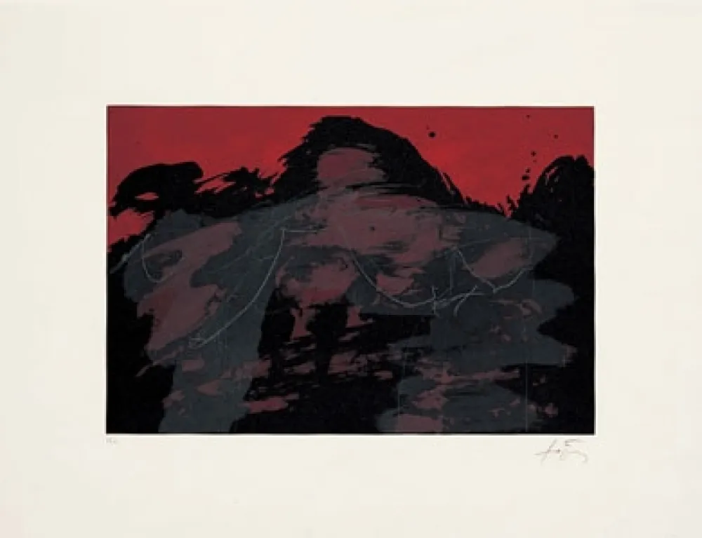 Lithograph Tàpies - Paisatge