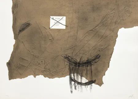 Etching Tàpies - Papier kraft