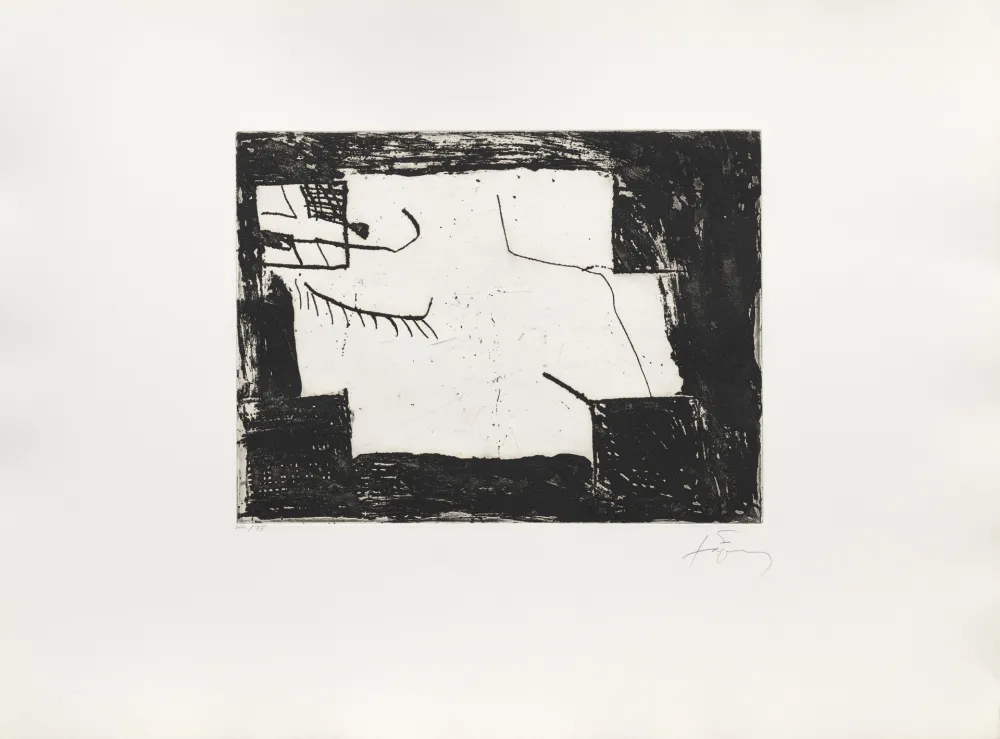 Etching Tàpies - Paupière