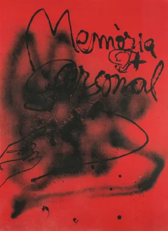 Lithograph Tàpies - Personal Memories