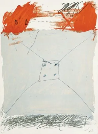Lithograph Tàpies - Poems-1