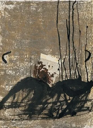 Lithograph Tàpies - Poems-3
