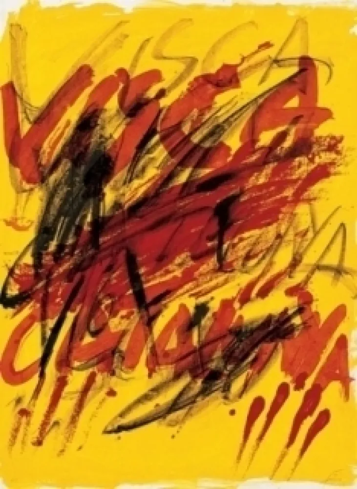 Lithograph Tàpies - Poems-6