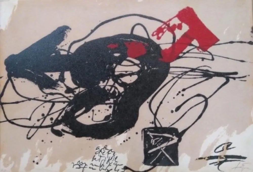 Engraving Tàpies - Primer Congreso Nacional de Neuropedriatria