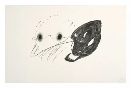 Lithograph Tàpies - Regard
