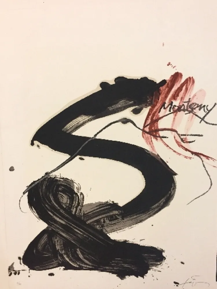 Lithograph Tàpies - Sans titre 1