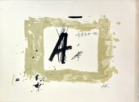 Lithograph Tàpies - Sans Titre