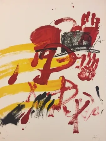 Lithograph Tàpies - Sans titre 2