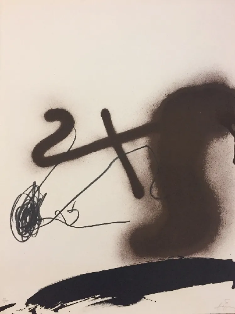 Lithograph Tàpies - Sans titre 3