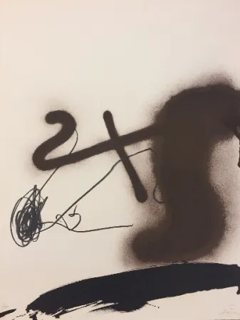 Lithograph Tàpies - Sans titre 3