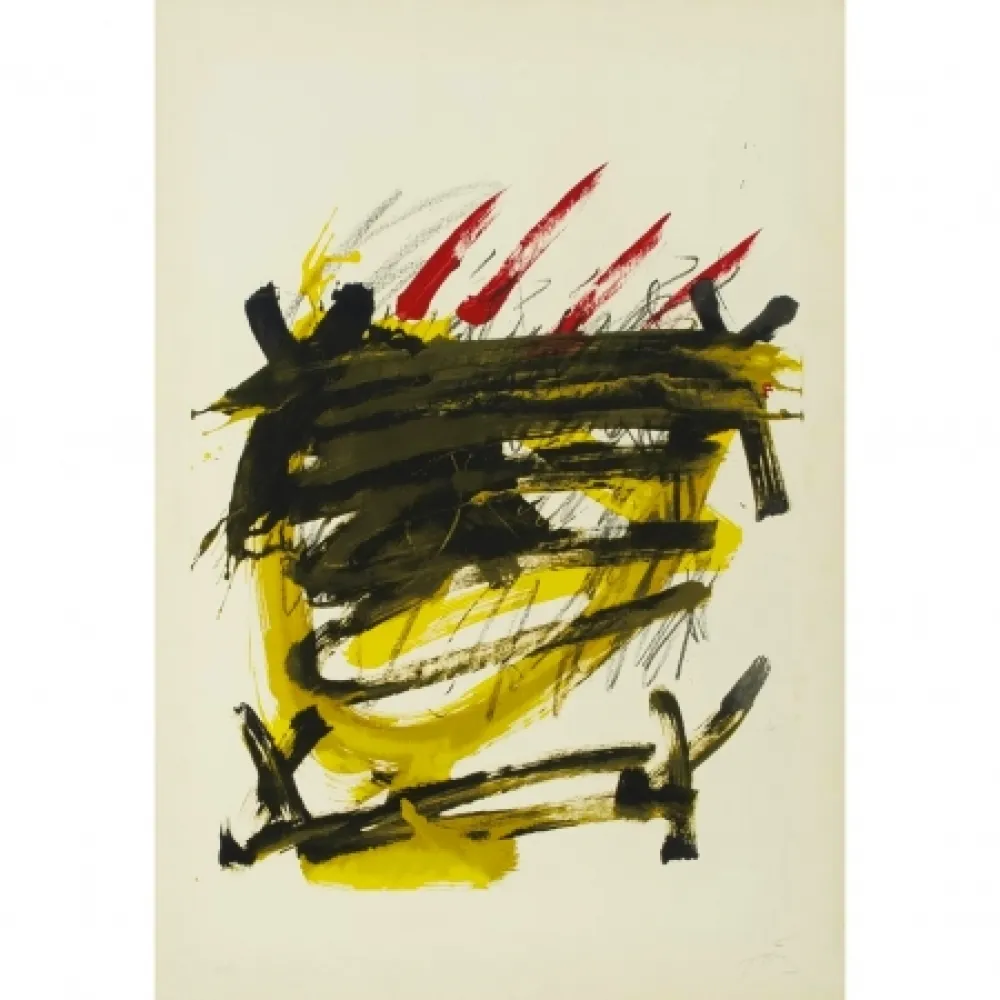 Lithograph Tàpies - Sans Titre