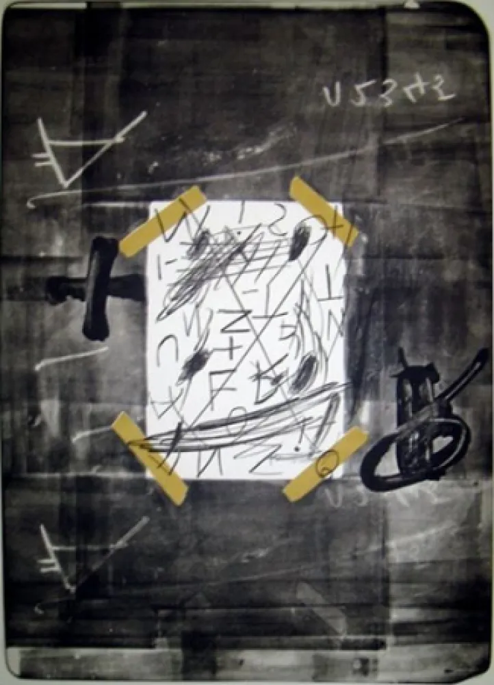 Lithograph Tàpies - SCOTCH