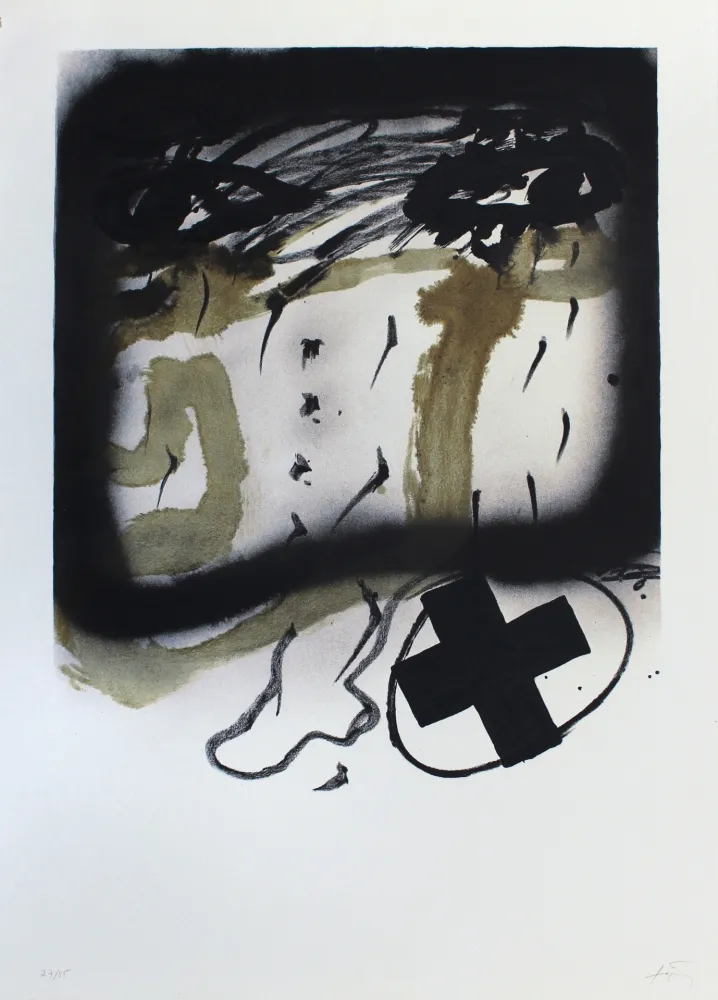 Lithograph Tàpies - Senanque I