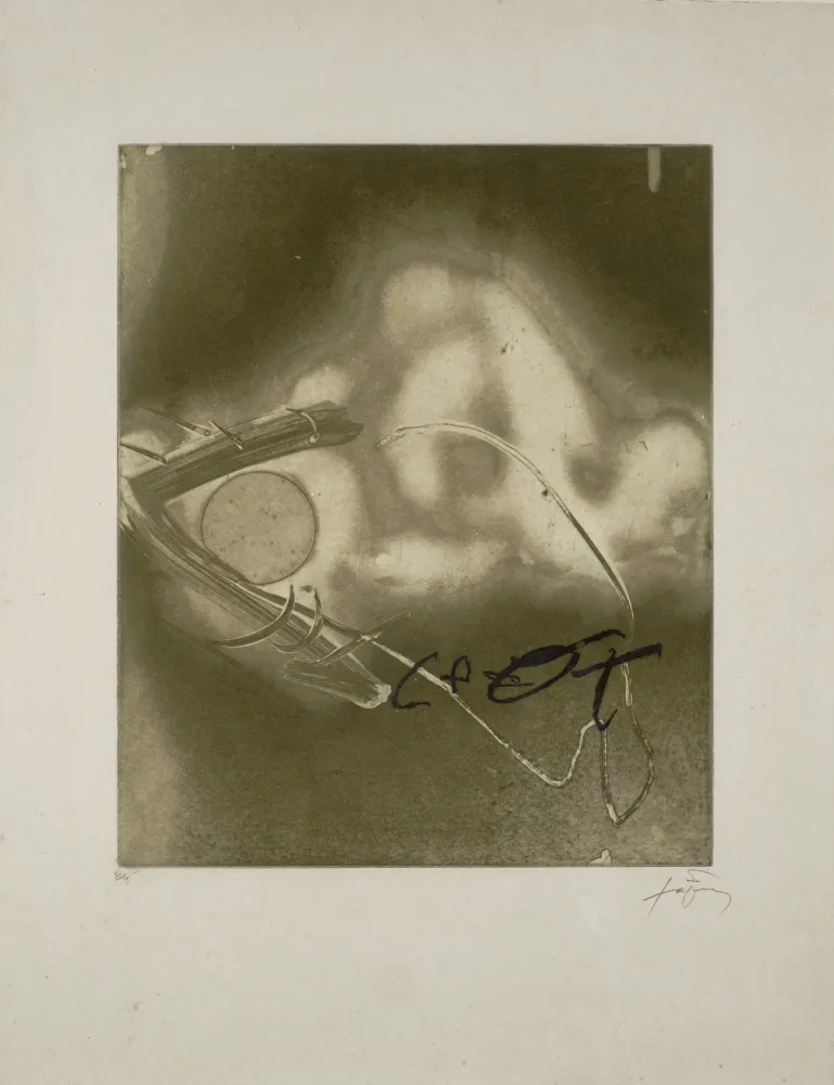 Etching Tàpies - '' Sextina '' 