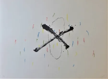 Lithograph Tàpies - Silenci