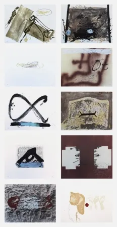 Lithograph Tàpies - Suite 63 x 90