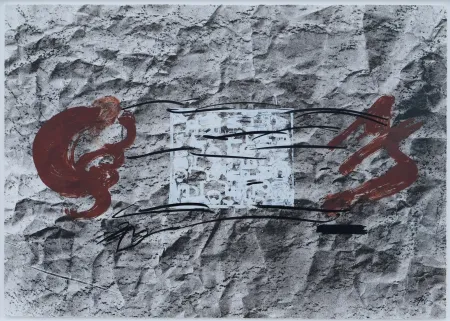 Lithograph Tàpies - Suite 63 x 90 (No 10)