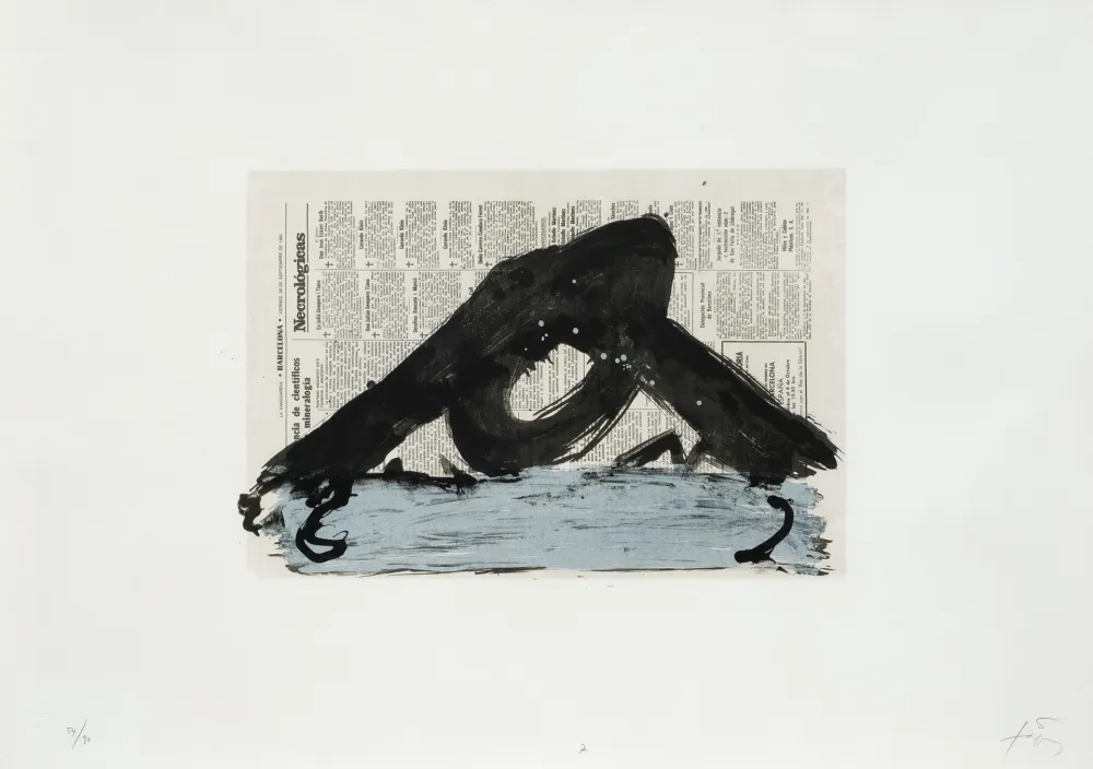 Lithograph Tàpies - Suite 63 x 90 (No 7)