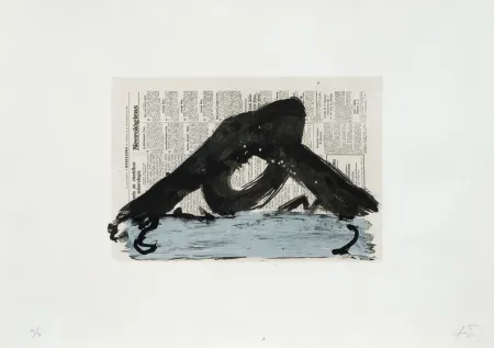 Lithograph Tàpies - Suite 63 x 90 (No 7)