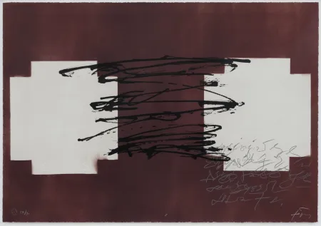 Lithograph Tàpies - Suite 63 x 90 (No 8)