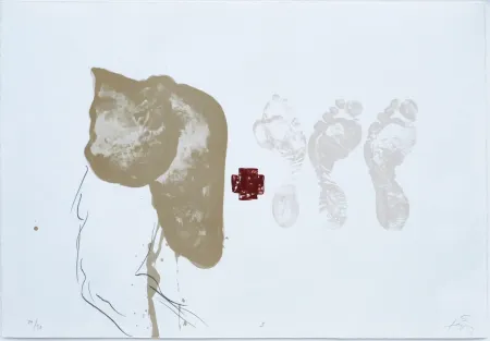 Lithograph Tàpies - Suite 63 x 90 (No 9)
