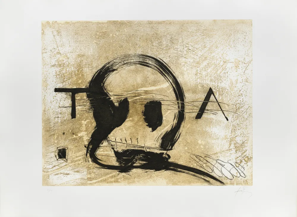 Etching Tàpies - T.A. 
