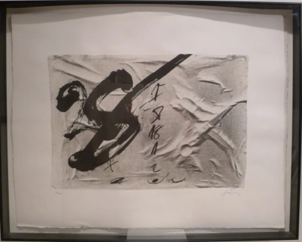Lithograph Tàpies - Tisores