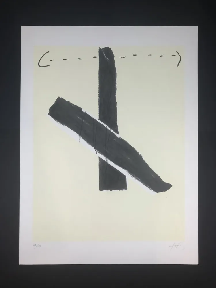 Lithograph Tàpies - Untitled 