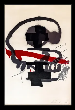 Lithograph Tàpies - Untitled