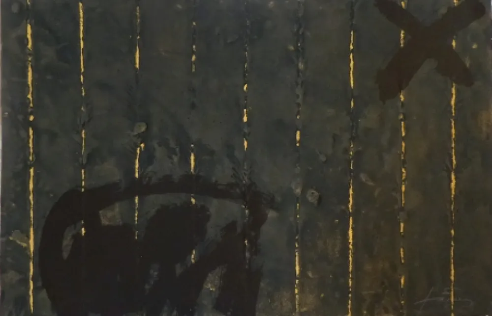 Etching Tàpies - Vertical plegat