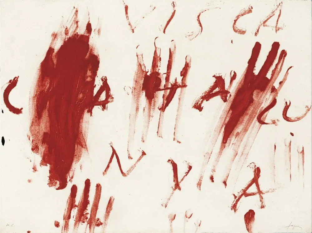 Etching Tàpies - Visca Catalunya