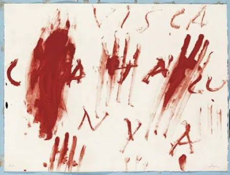 Etching Tàpies - Visca Catalunya 