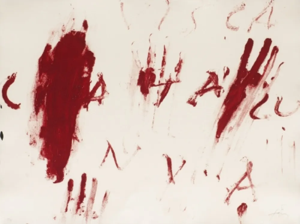 Etching Tàpies - Visca Catalunya	