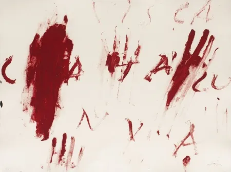 Etching Tàpies - Visca Catalunya	