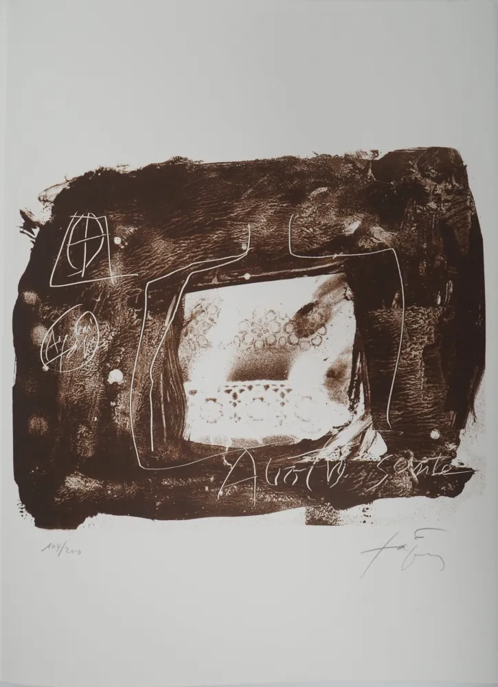 Lithograph Tàpies - Voyage 