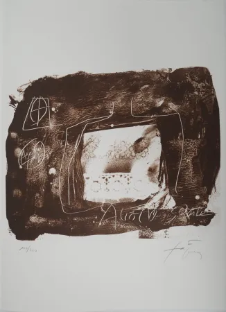 Lithograph Tàpies - Voyage 