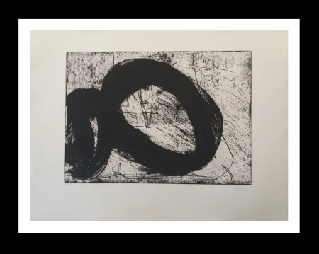 Etching Tàpies - Vuit reverse