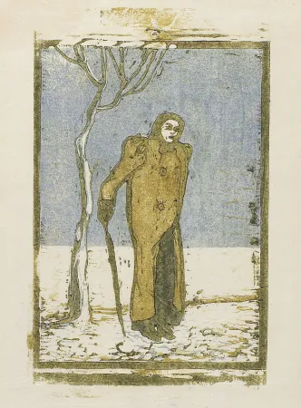 Woodcut Tappert - Vagabundin (Female Vagabond)