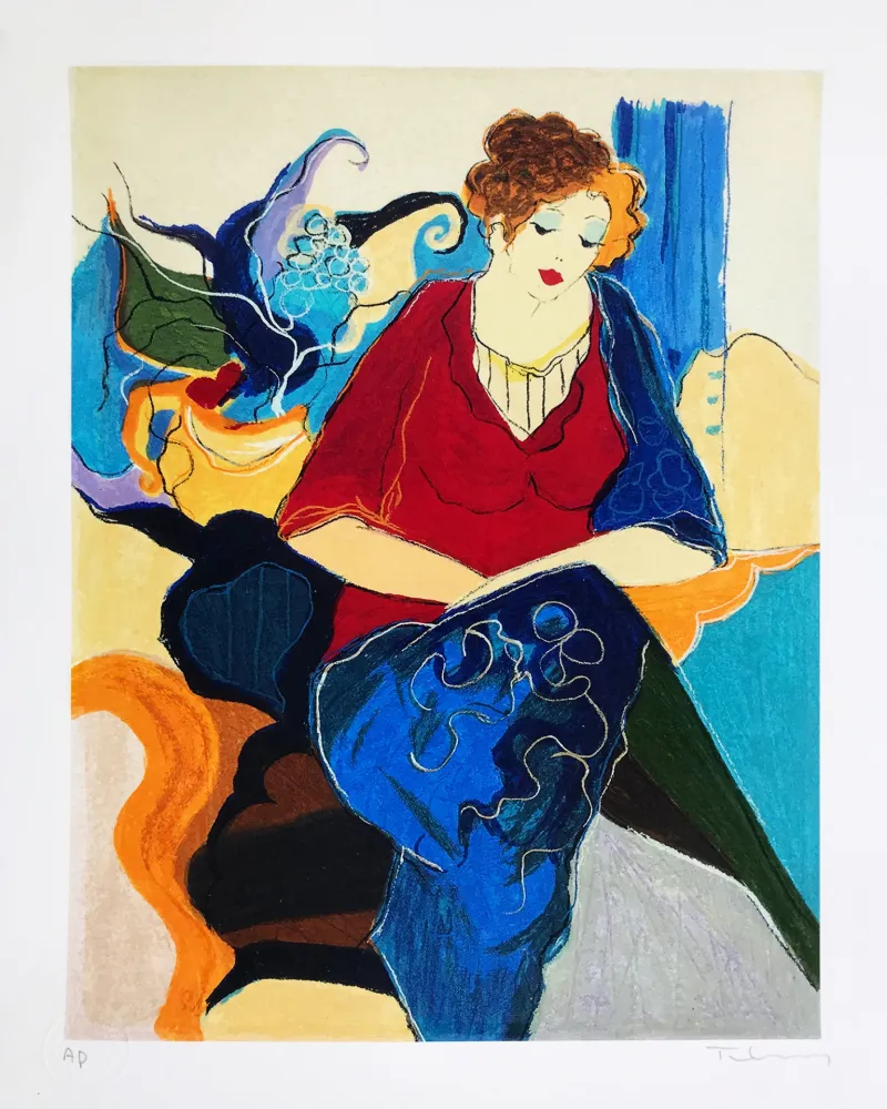 Screenprint Tarkay - GRACE III