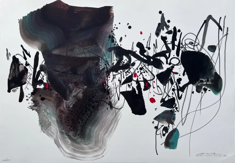 Lithograph Teh-Chun - Olympic suite - Centennial 