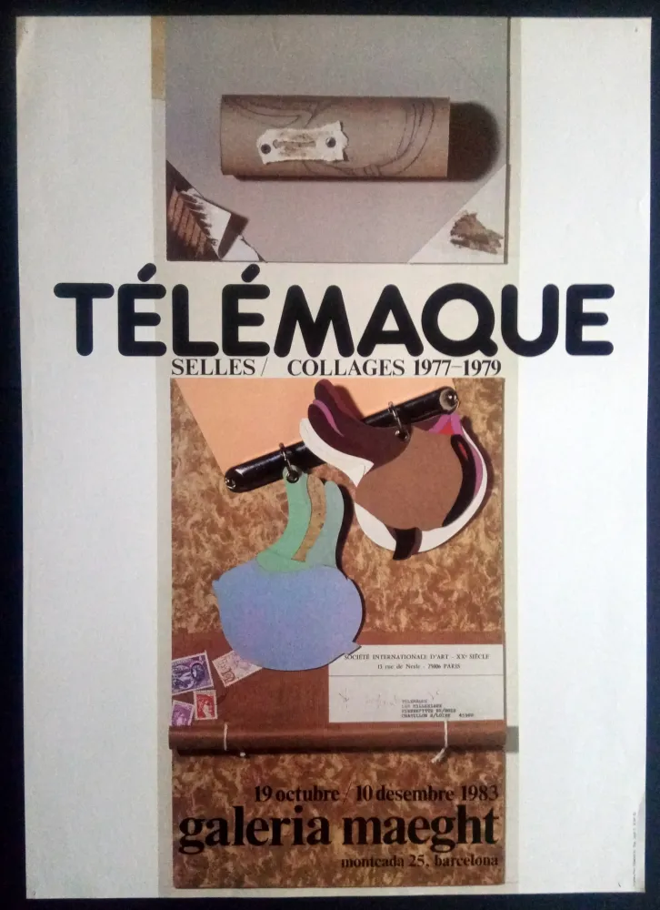 Poster Telemaque - SELLES / COLLAGES 1977 1979 - MAEGHT 1983