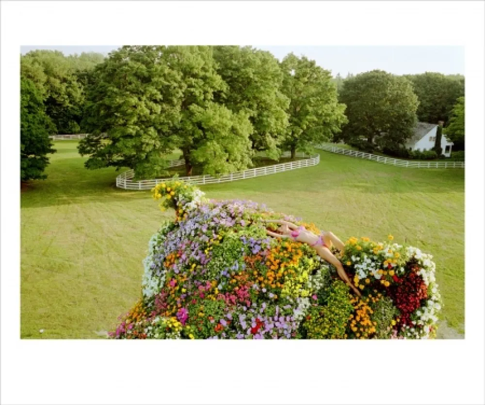 Photography Teller - Stephanie (Seymour) on Jeff Koons Puppy 