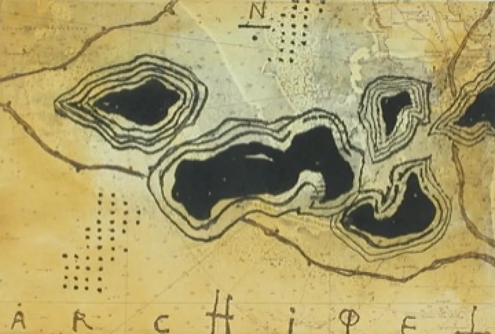 Etching And Aquatint Texier - Archipel