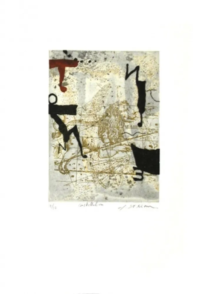 Etching And Aquatint Texier - Constellation