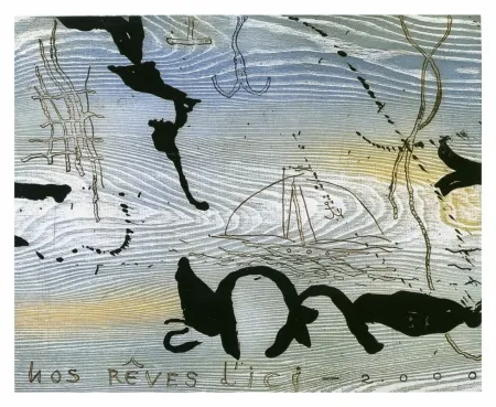 Etching And Aquatint Texier - D'ici