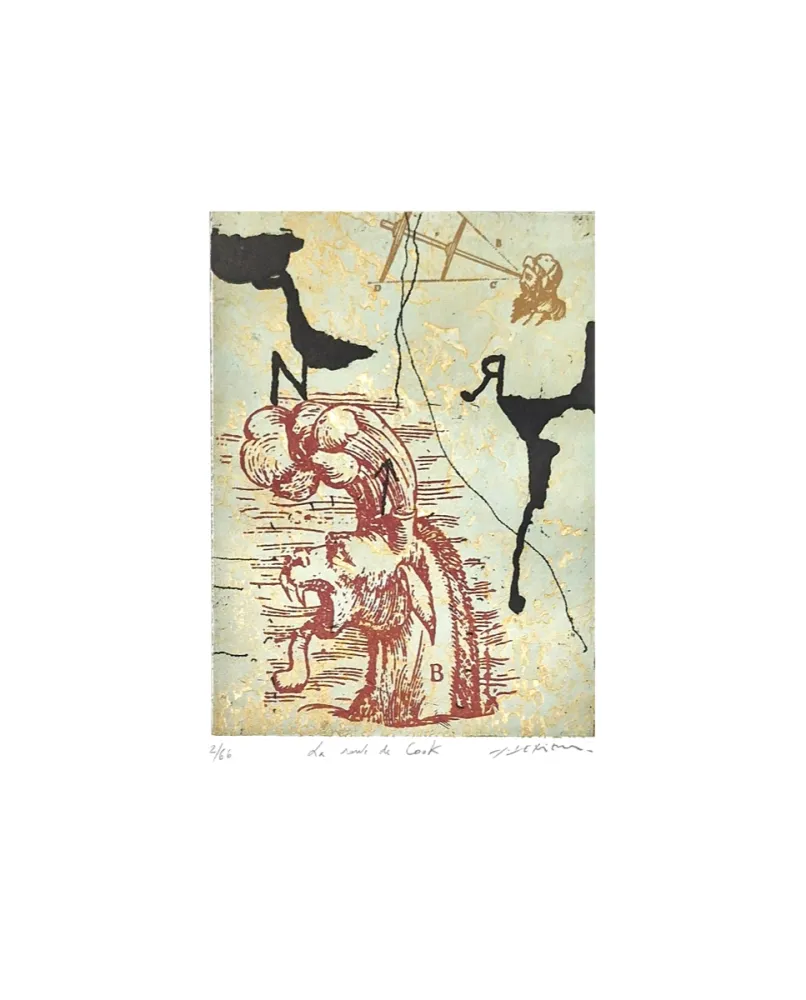 Etching Texier - La route de Cook