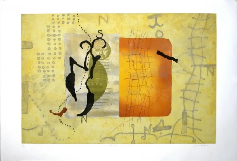 Etching And Aquatint Texier - Le théâtre du monde