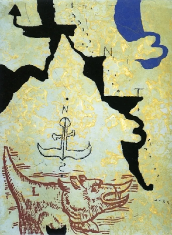 Etching And Aquatint Texier - Nord contre Sud